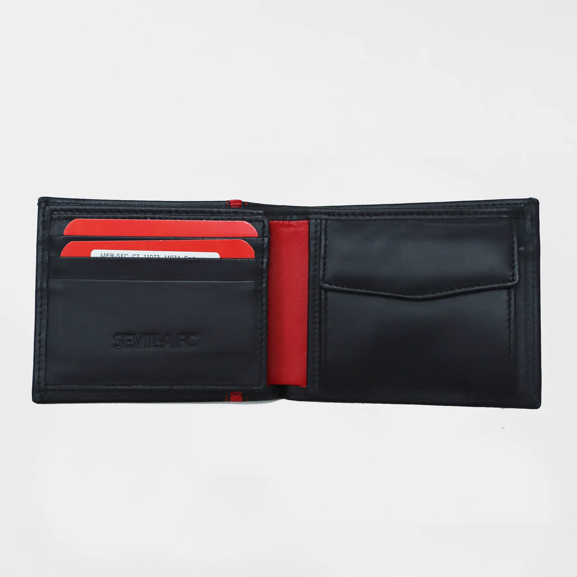 Cartera americana vivo rojo piel negra - Image 3