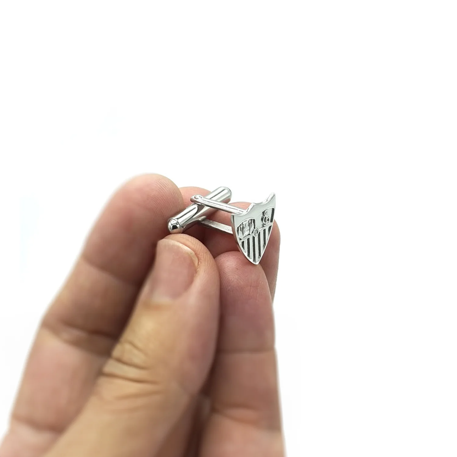 Gemelos de plata con escudo - Image 2