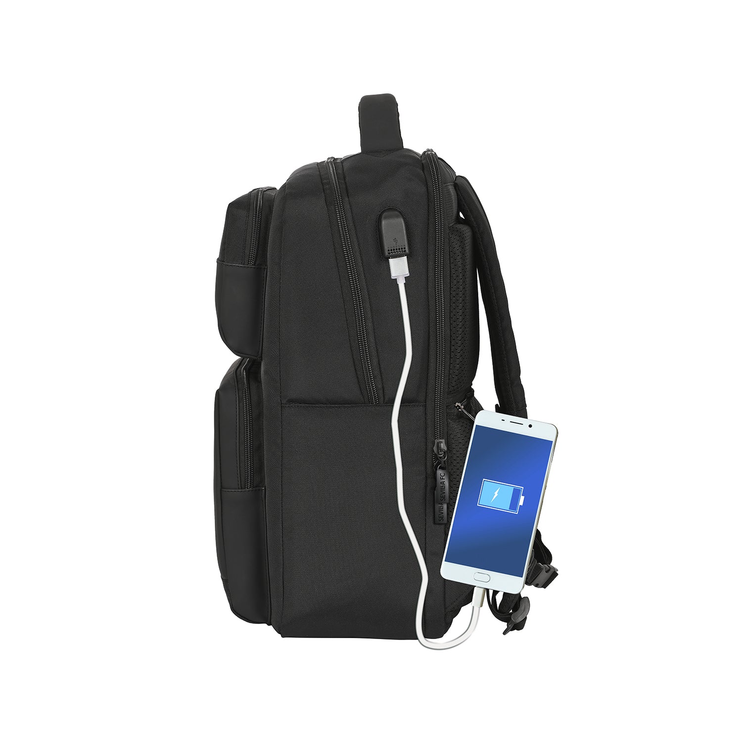 Mochila negra Premium + USB - Image 5