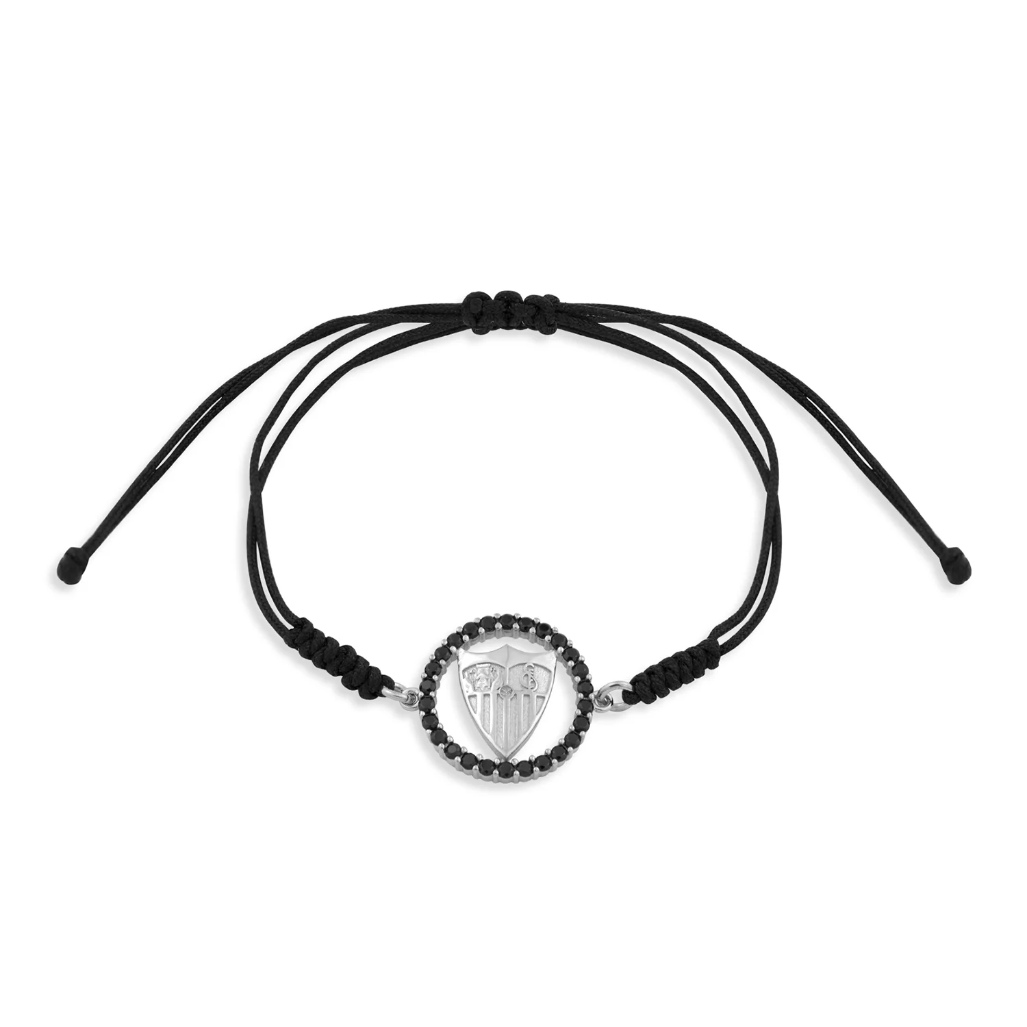 Pulsera escudo plata y circonitas - Image 2