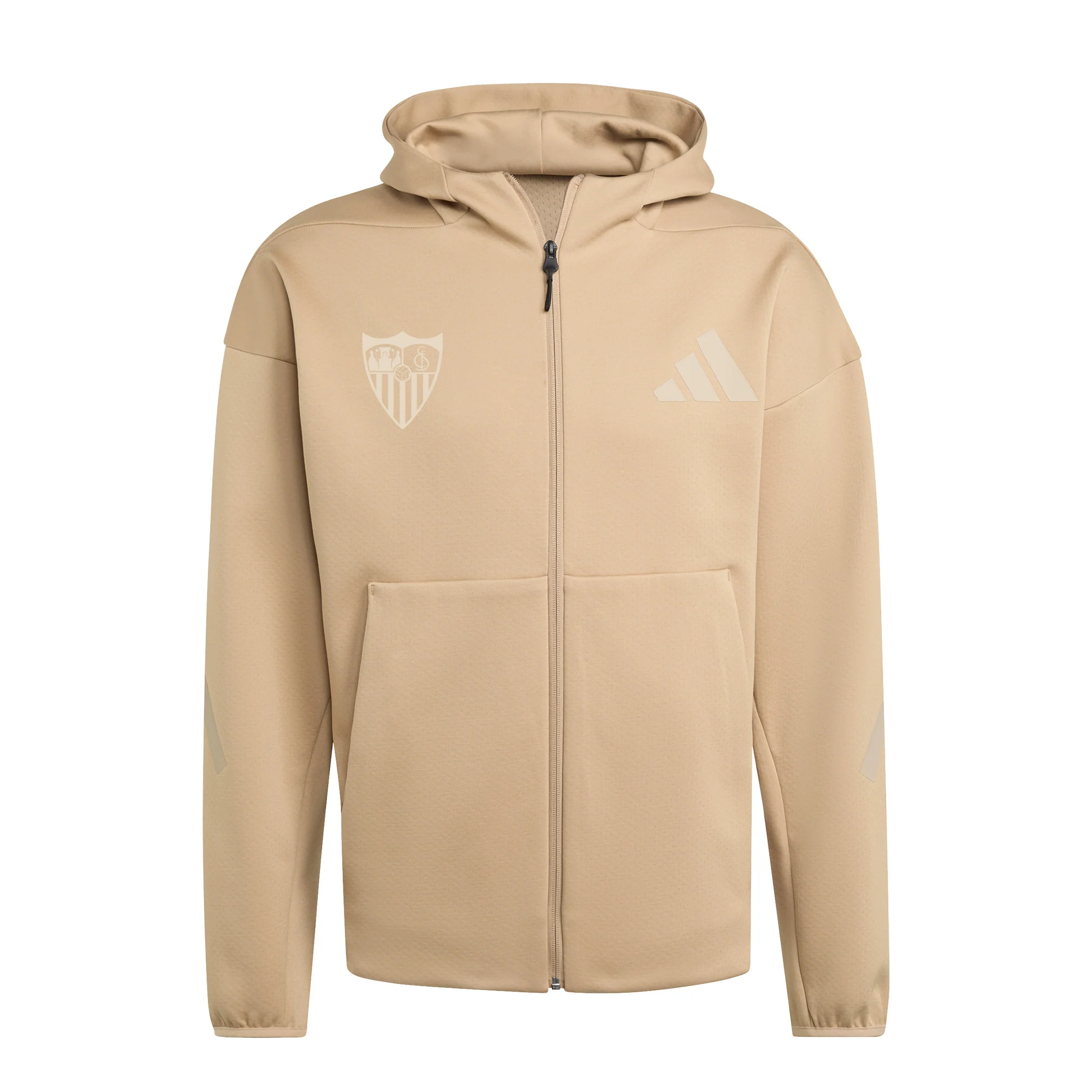 Sudadera adulto con capucha Sevilla FC beige
