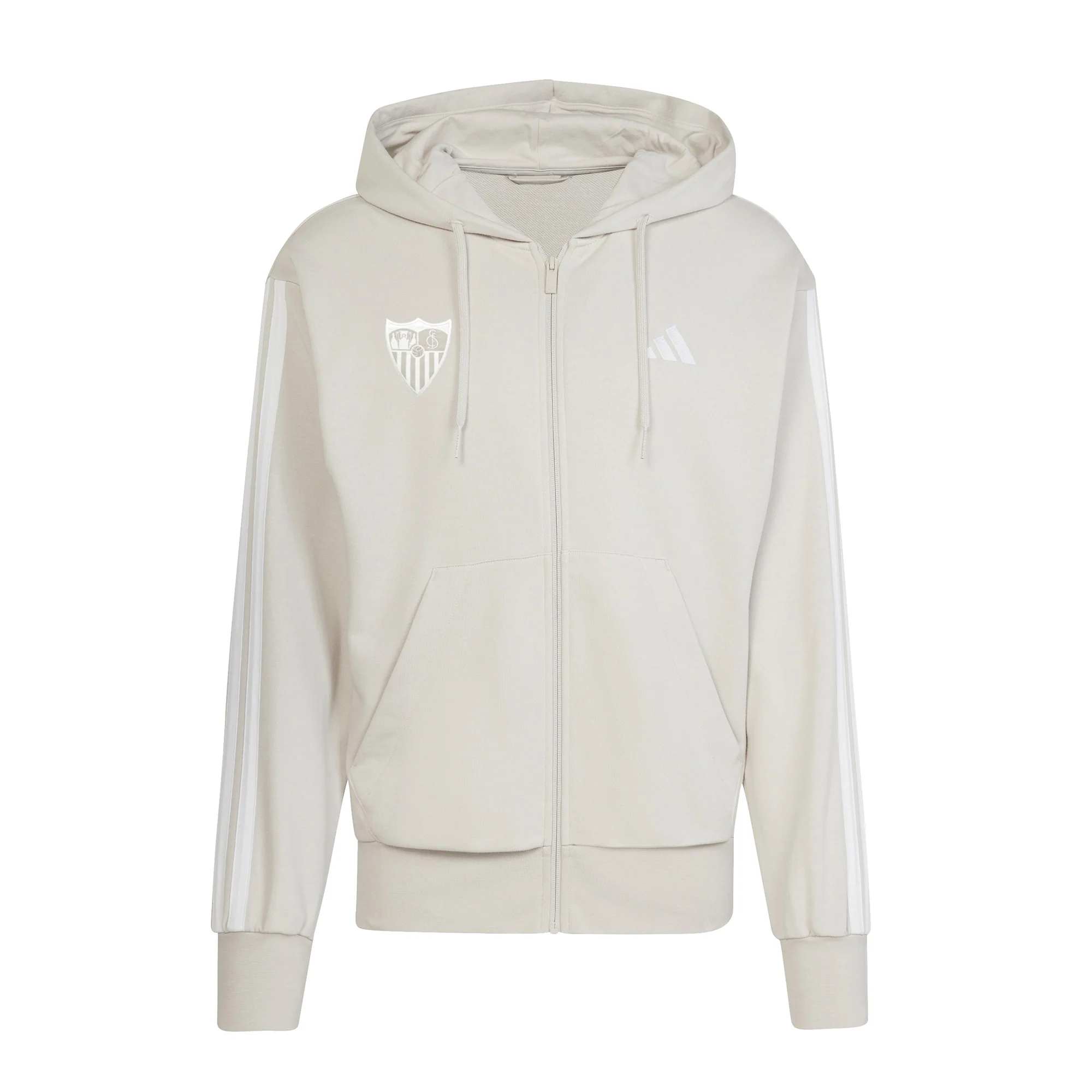 Sudadera adulto con capucha Sevilla FC 25/26 beige